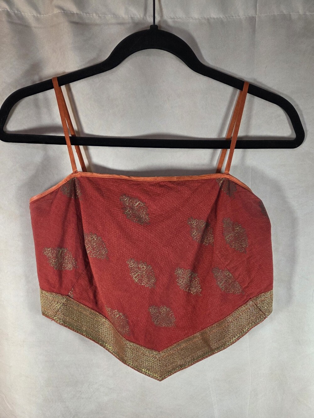 Vintage Free People Handkerchief Hem Cropped Cami Top Medium
